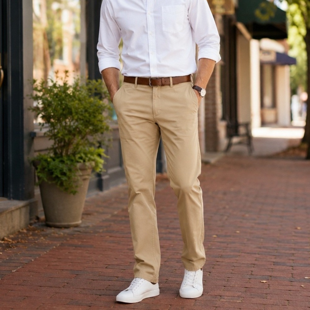 Old Navy Broken-In Straight Khaki Pants Men's 36x34 Chinos Business‎ Casual